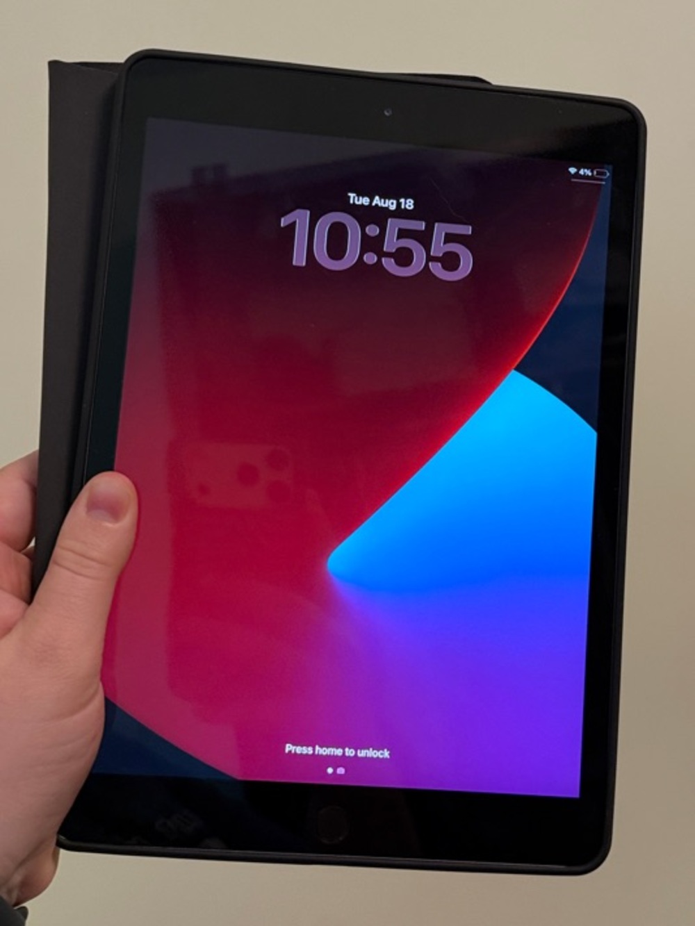 Apple iPad Tablet 8th Generation with keyboard case.